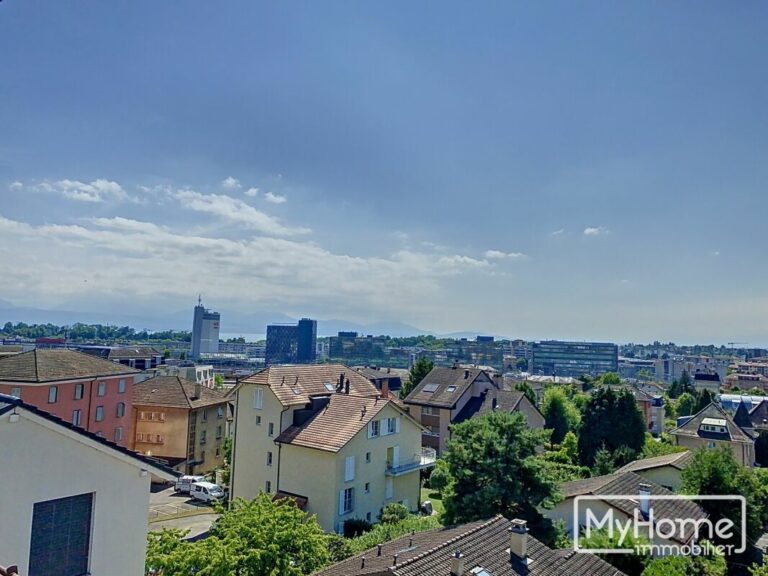 Charmant appartement au dernier étage d'un bel immeuble de 1920 dans un quartier paisible de Renens