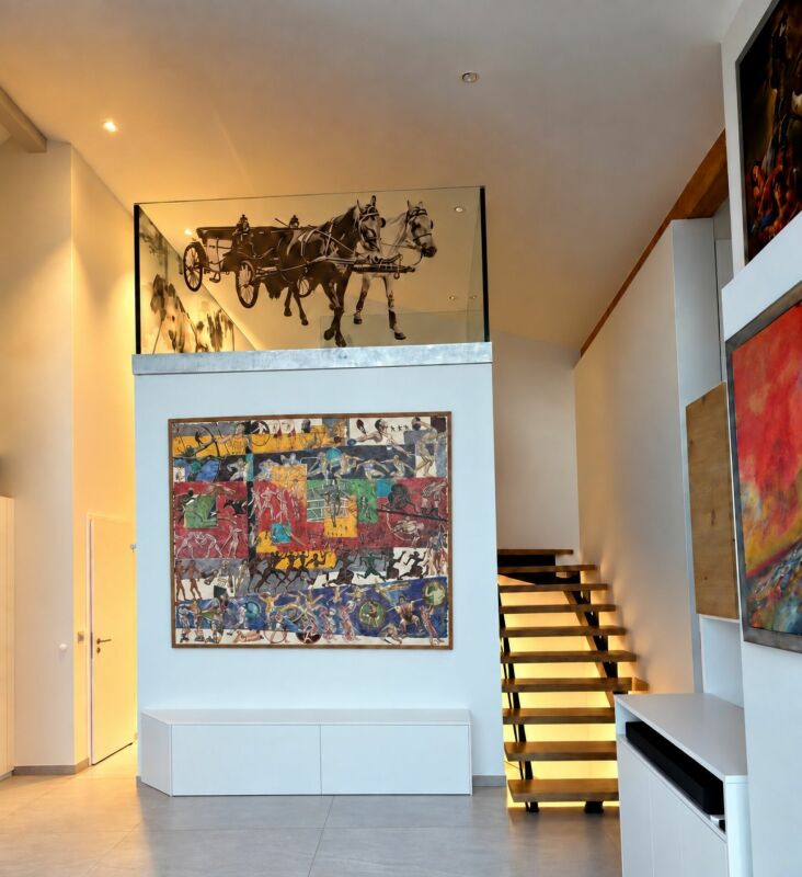 Attique neuf contemporain avec une magnifique vue lac & montagnes - Belle hauteur sous plafond